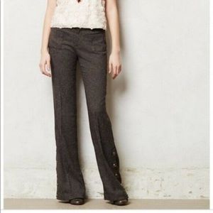 Anthropologie Elevenses Tweed Pants